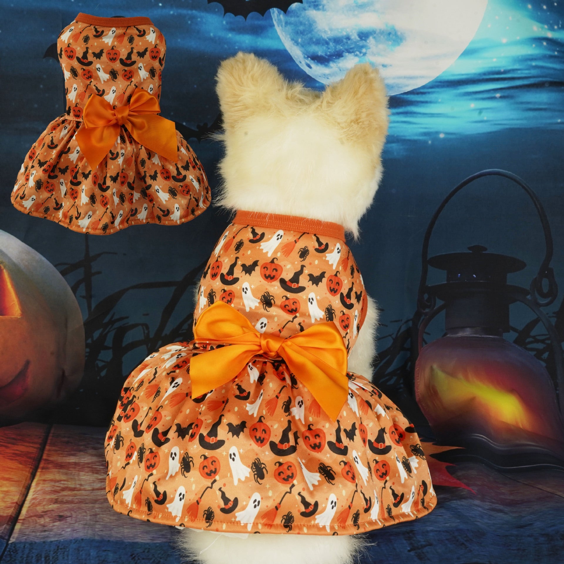 Unleash the Spooktacular Fun with Our Pet Clothes Halloween Party Dress!