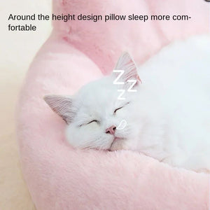 All-Season Warm Cat & Small Dog Cushion Bed: The Ultimate Comfort for Your Pets