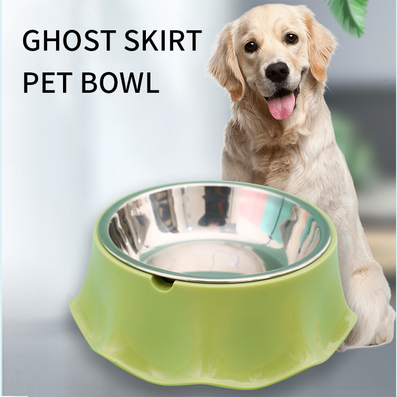 Non-Slip Stainless Steel Pet Food & Water Bowl