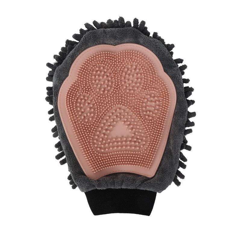2-in-1 Pet Grooming & Bathing Brush Glove