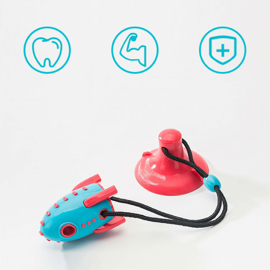 Rocket Dog Bite-Resistant Treat-Dispensing Toy