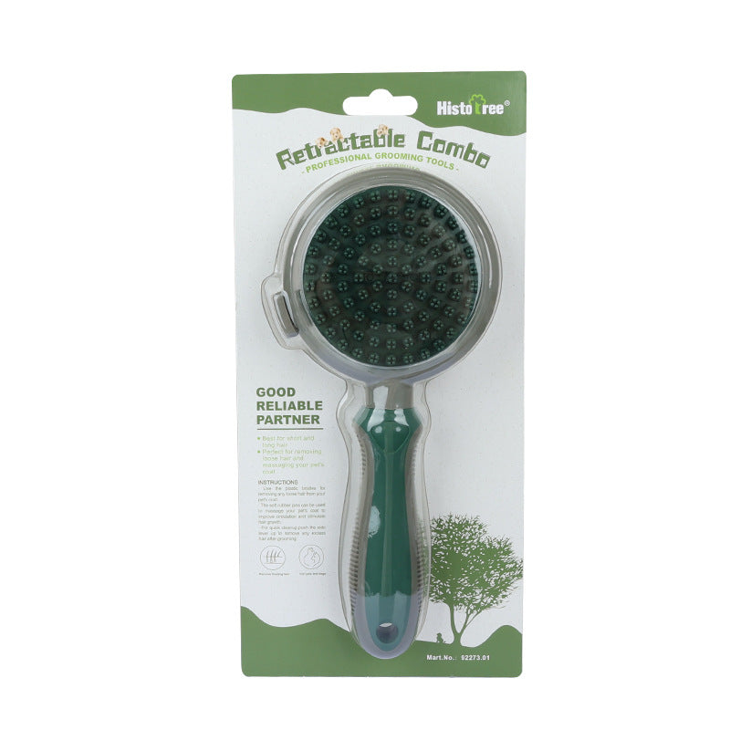 Double-Sided Pet Hair Removal Slicker Brush