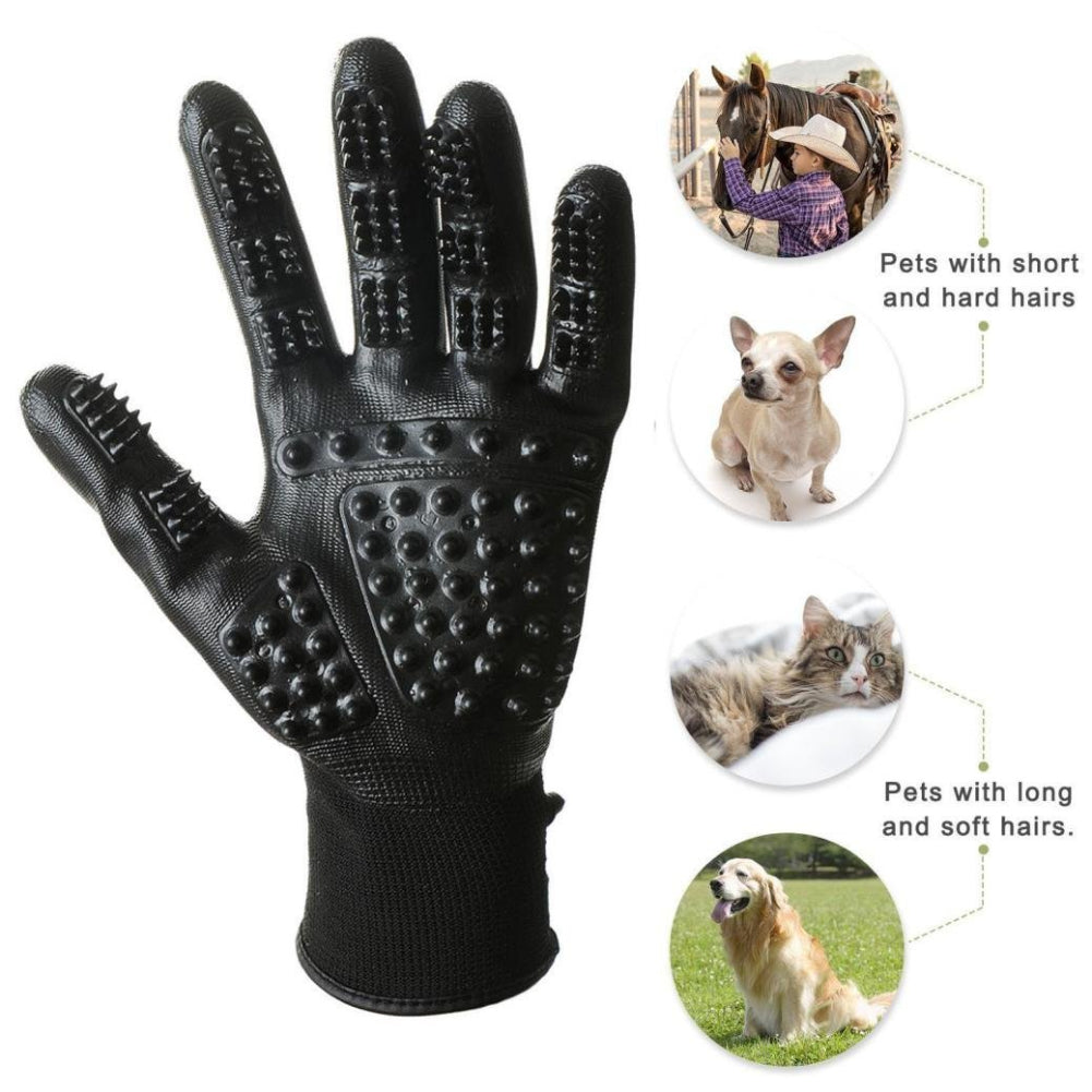 Pet Hair Removal & Massage Grooming Glove