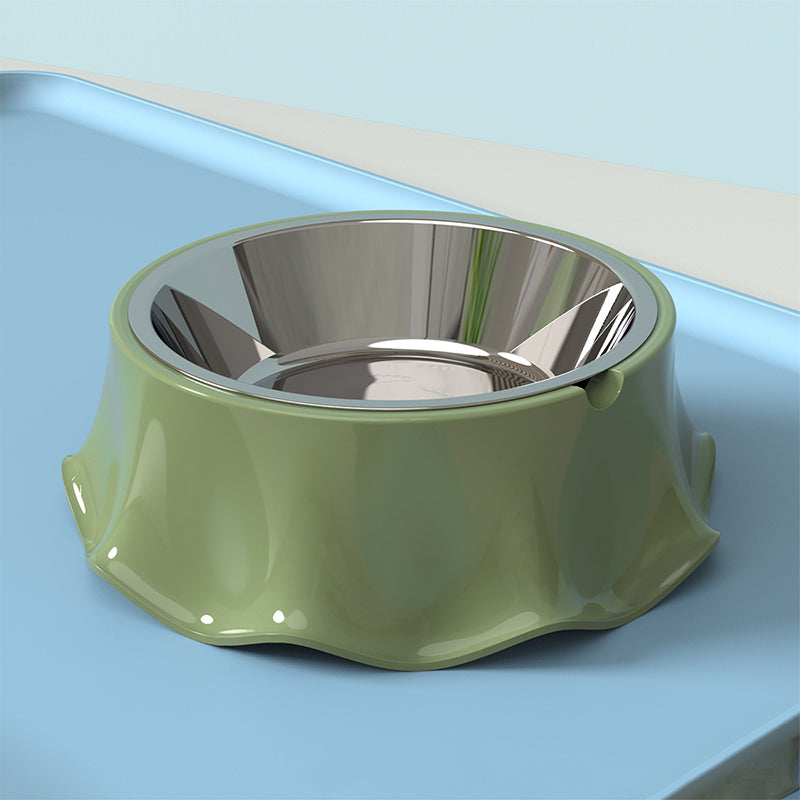Non-Slip Stainless Steel Pet Food & Water Bowl