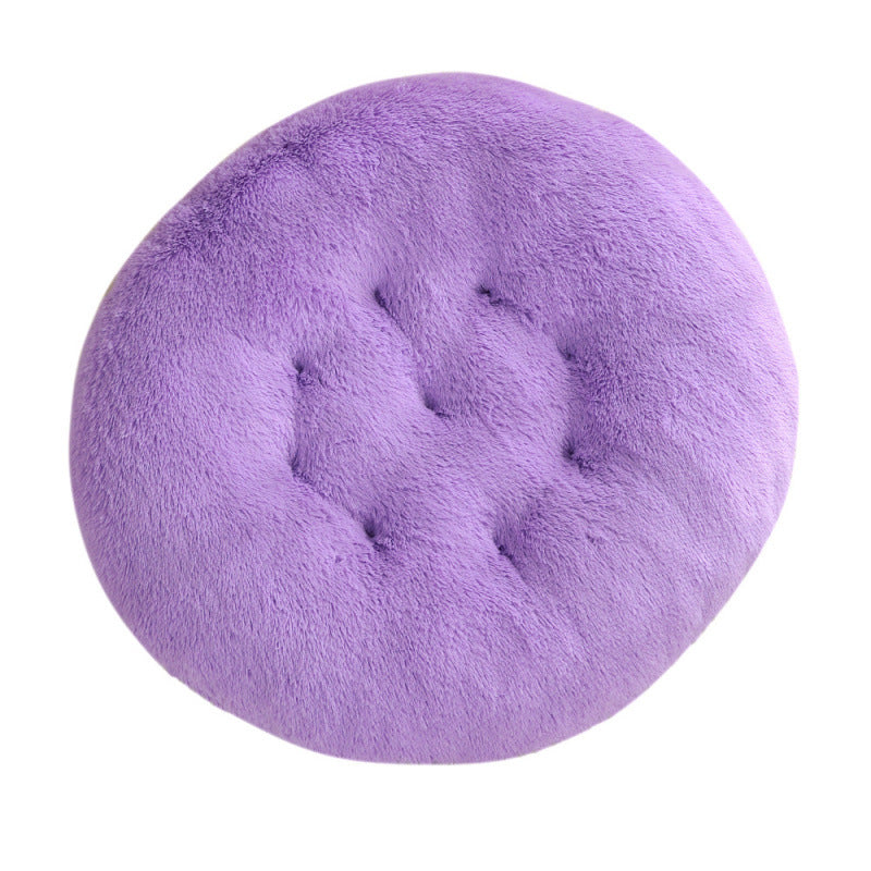 Round Plush Pet Bed for Dogs & Cats