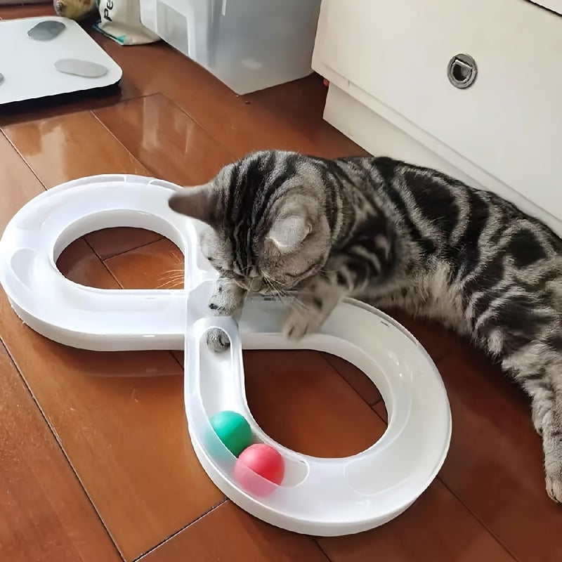 Interactive Cat Turntable Track Ball Toy