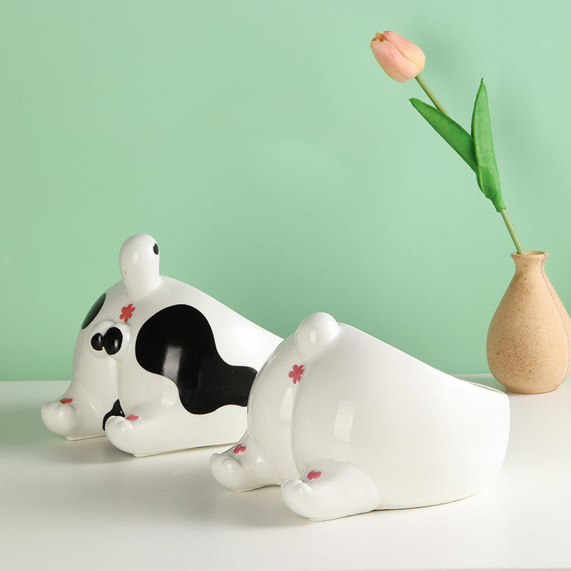 Elevated Ceramic Pet Bowl for Cats & Dogs