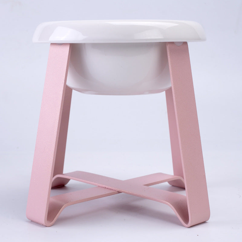 2-in-1 Anti-Slip Pet Food & Water Bowl with Stand