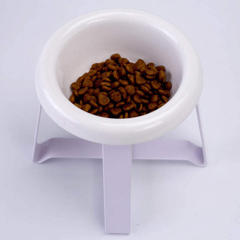 2-in-1 Anti-Slip Pet Food & Water Bowl with Stand