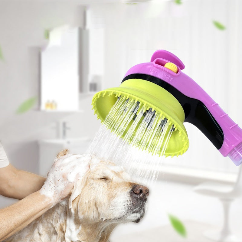 Pet Shower Kit with Brush & Massage Head