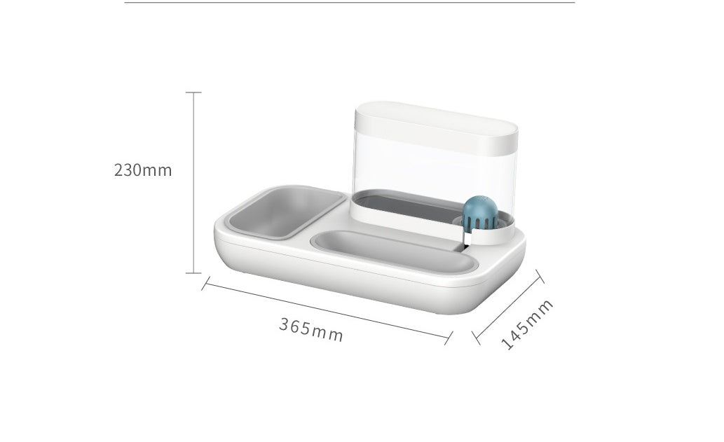 4-in-1 Pet Feeder & 1.5L Automatic Water Fountain
