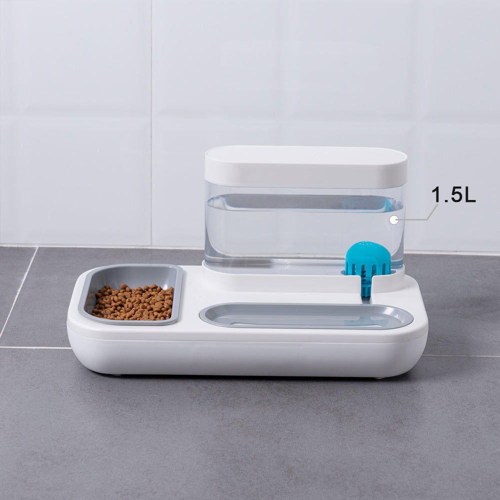 4-in-1 Pet Feeder & 1.5L Automatic Water Fountain