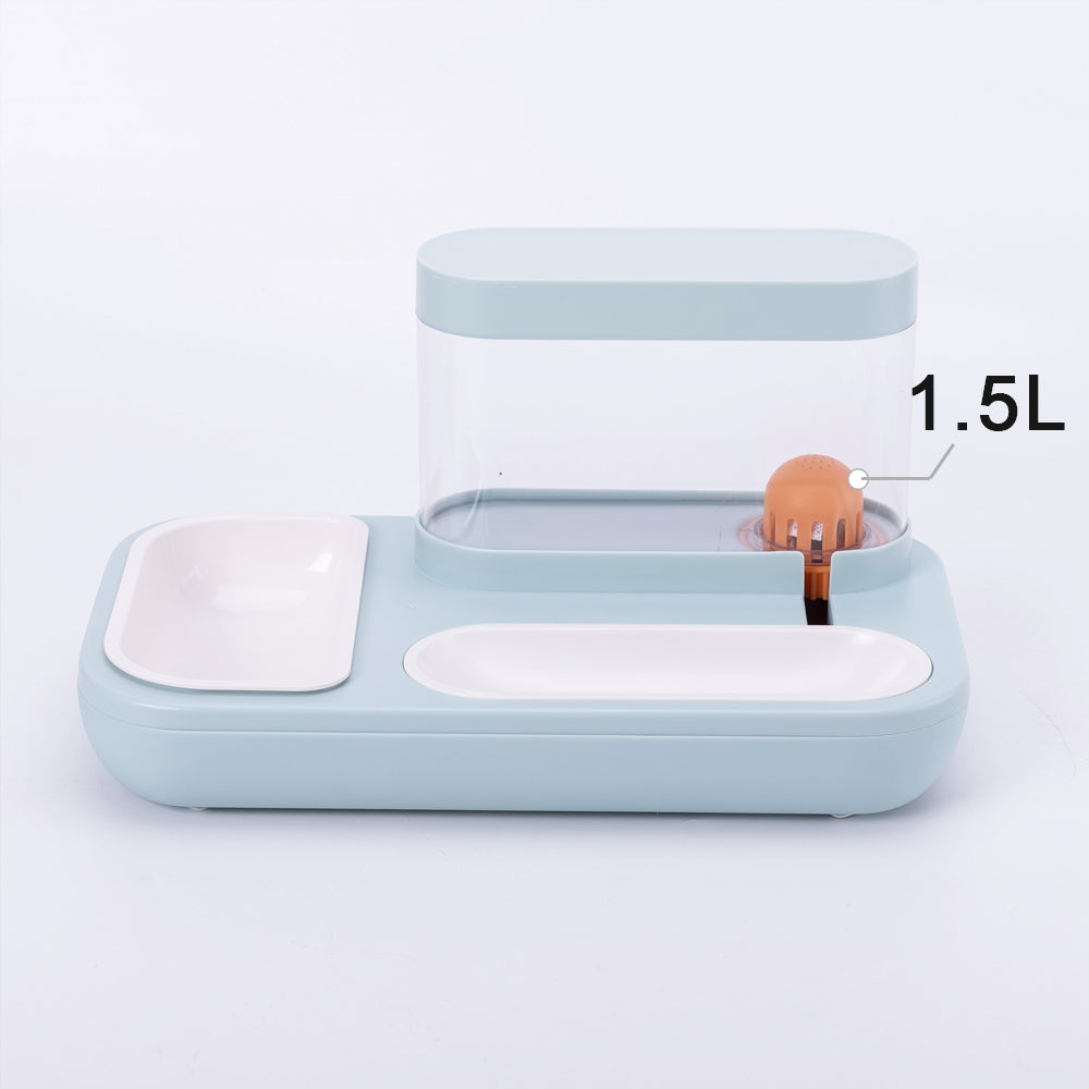 4-in-1 Pet Feeder & 1.5L Automatic Water Fountain