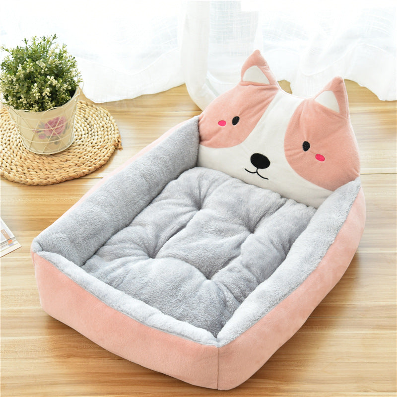 Large Fleece Pet Bed for Cats & Dogs