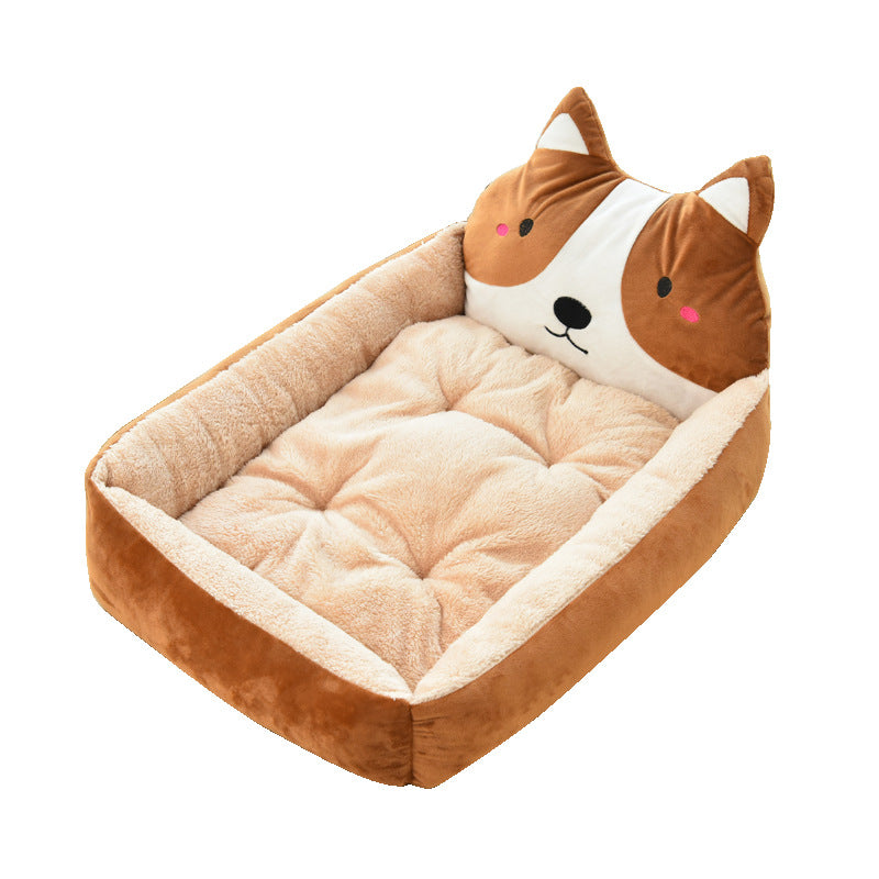 Large Fleece Pet Bed for Cats & Dogs