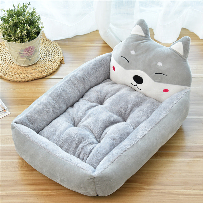 Large Fleece Pet Bed for Cats & Dogs