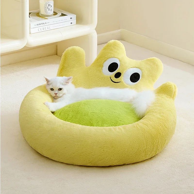 All-Season Warm Cat & Small Dog Cushion Bed