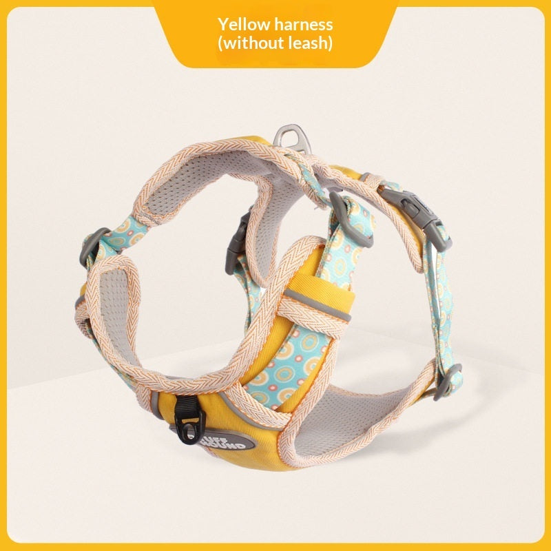 Vest-Style Pet Harness with Walking Leash