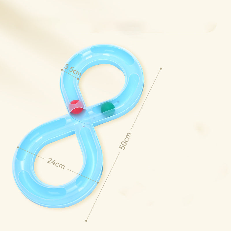Interactive Cat Turntable Track Ball Toy