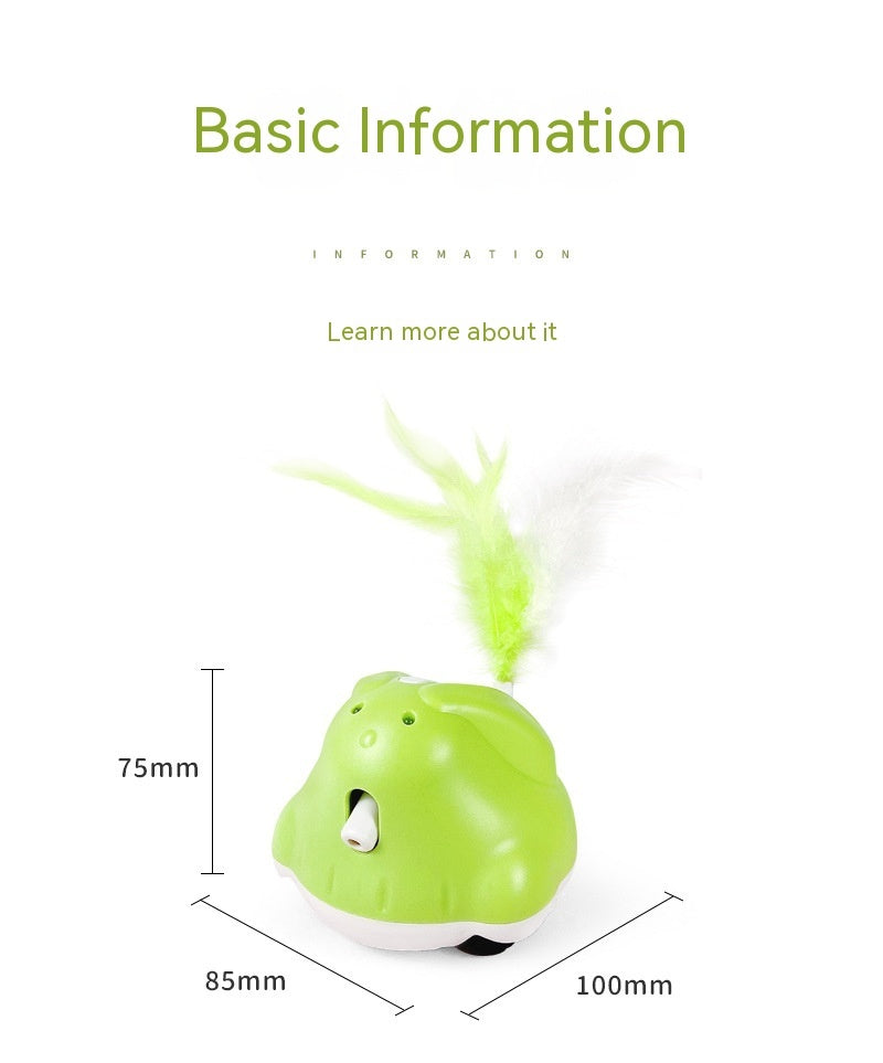 Feather & Laser Automatic Cat Teaser Toy