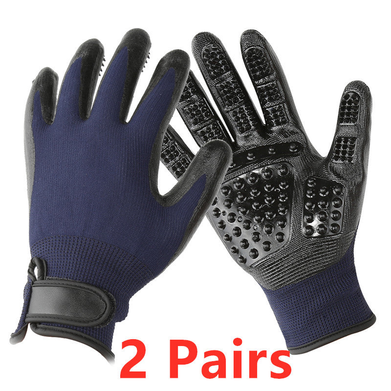 Pet Hair Removal & Massage Grooming Glove