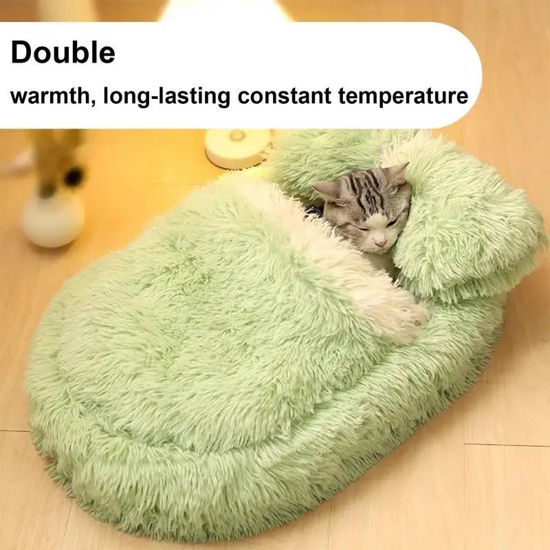 Fluffy Anti-Slip Pet Bed for Small Dogs & Cats