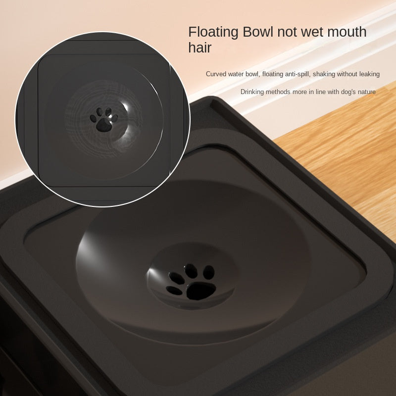 Adjustable Elevated Double Dog Bowls with Stand