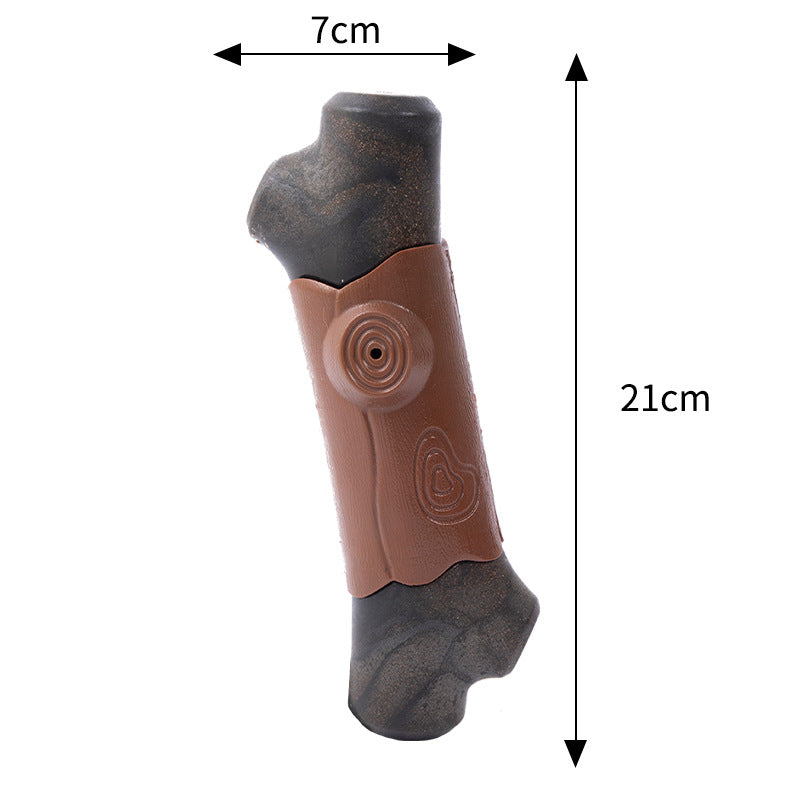 Indestructible Bacon-Flavored Chew Toy for Large Dogs