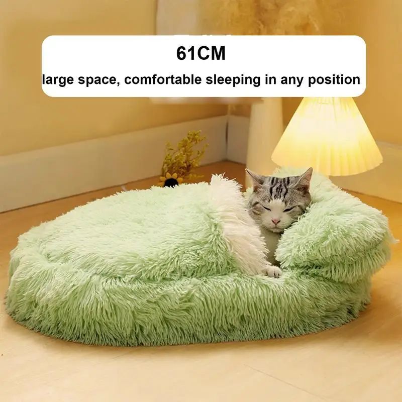 Fluffy Anti-Slip Pet Bed for Small Dogs & Cats