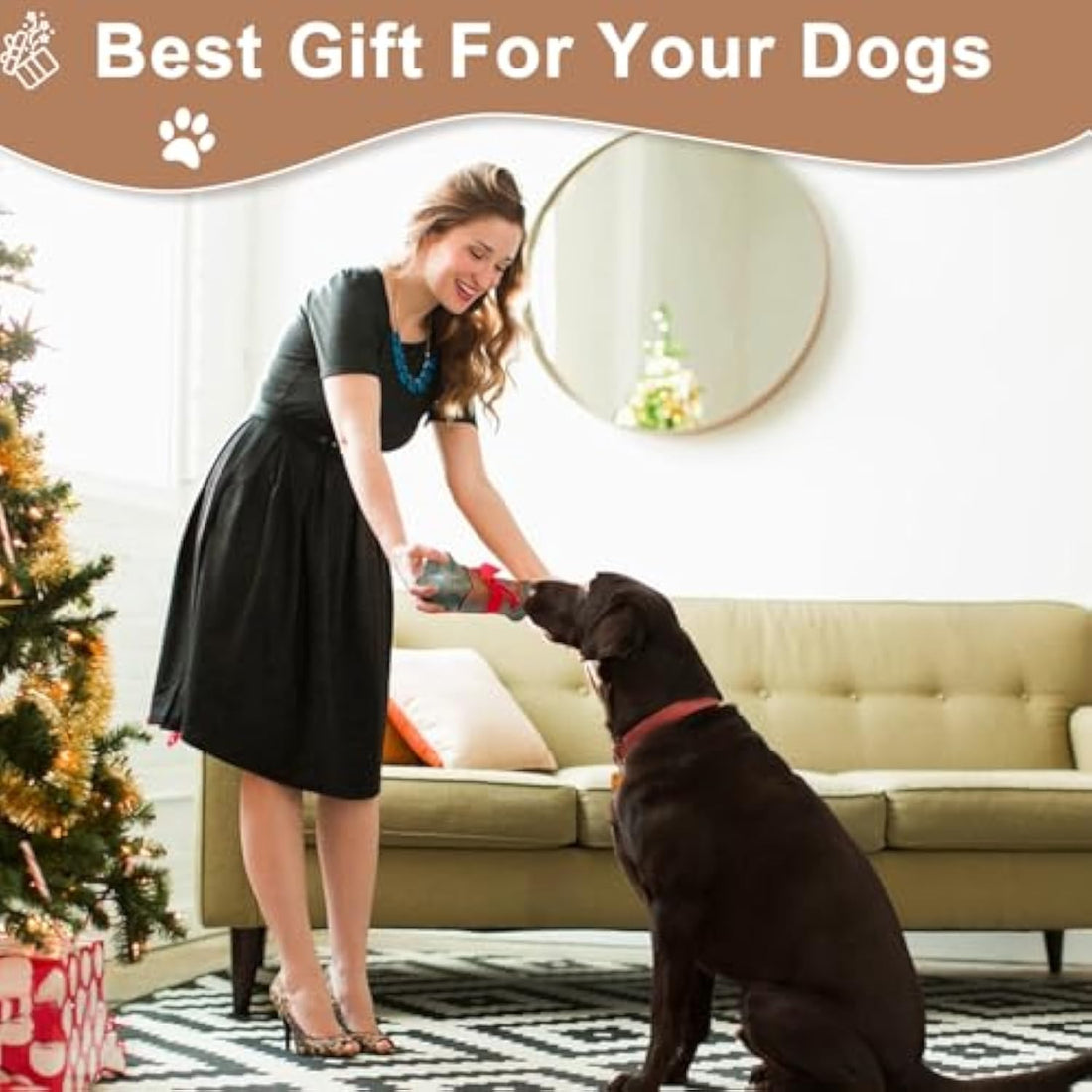 Indestructible Bacon-Flavored Chew Toy for Large Dogs