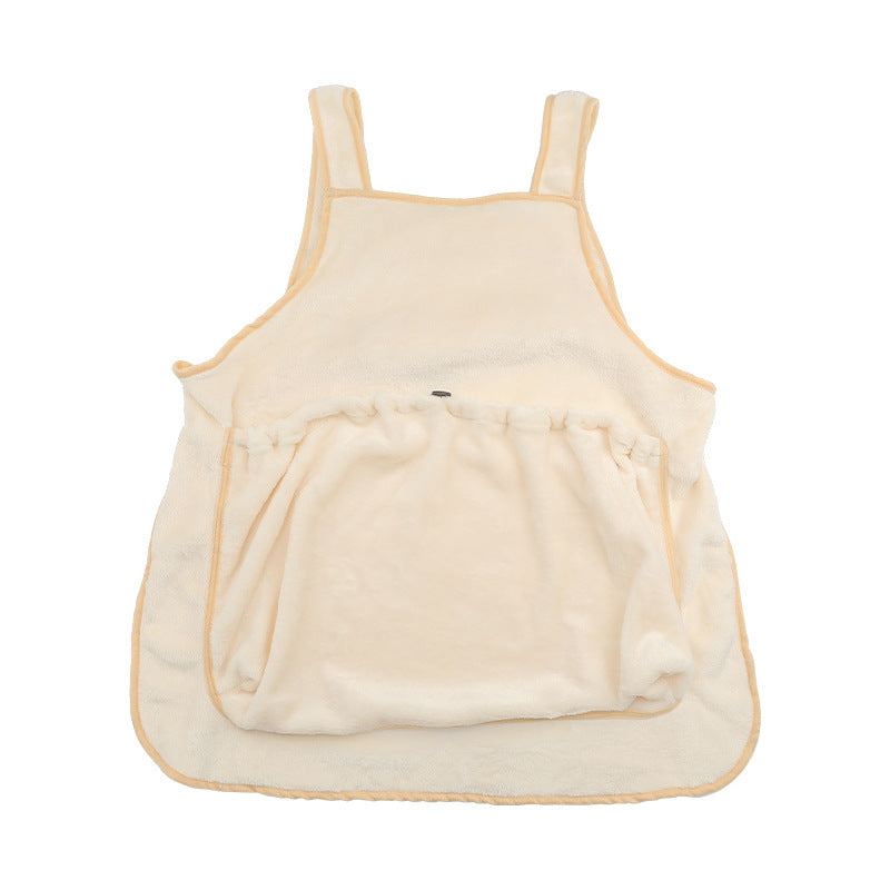 Plush Pet Carrier Apron for Cats & Dogs