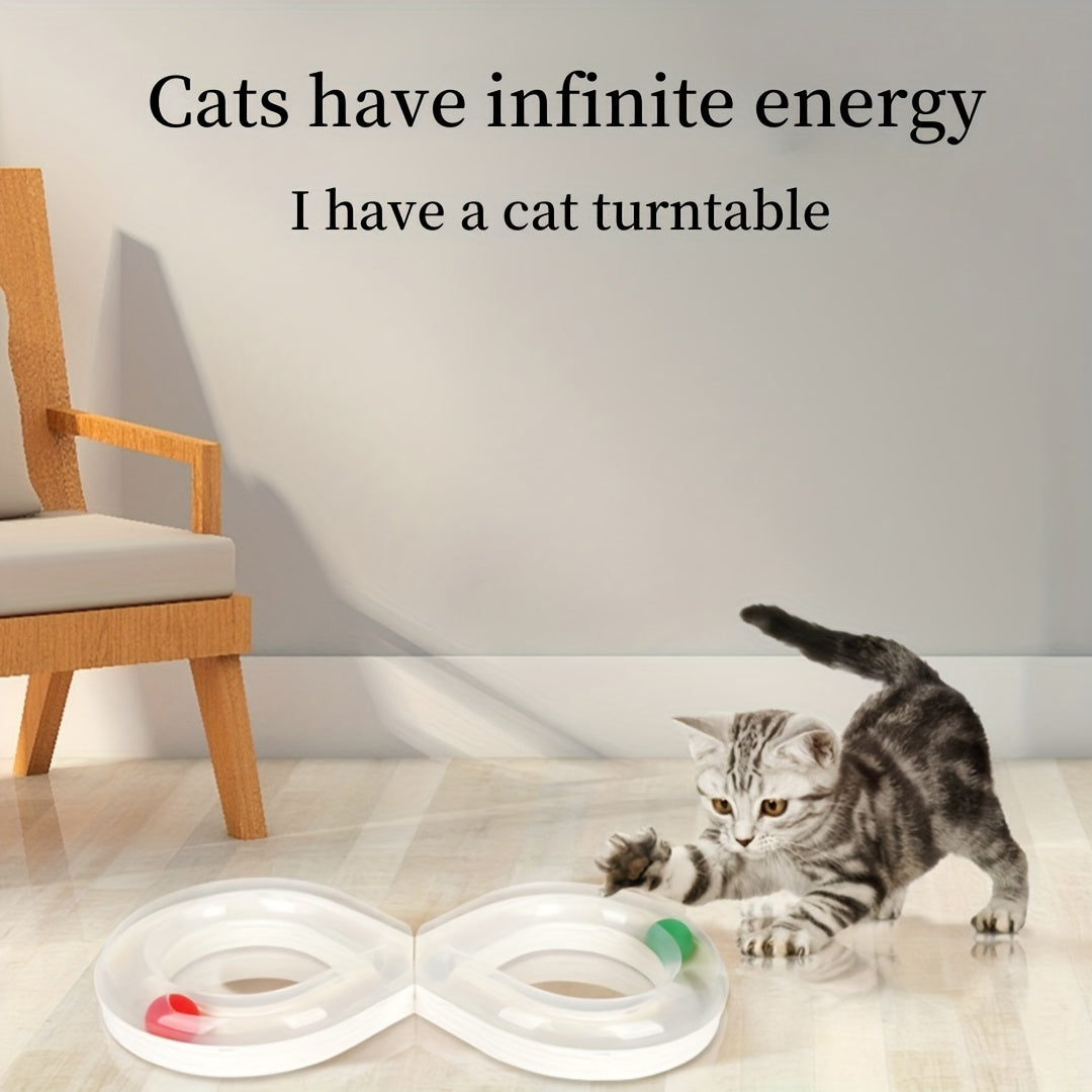 Interactive Cat Turntable Track Ball Toy