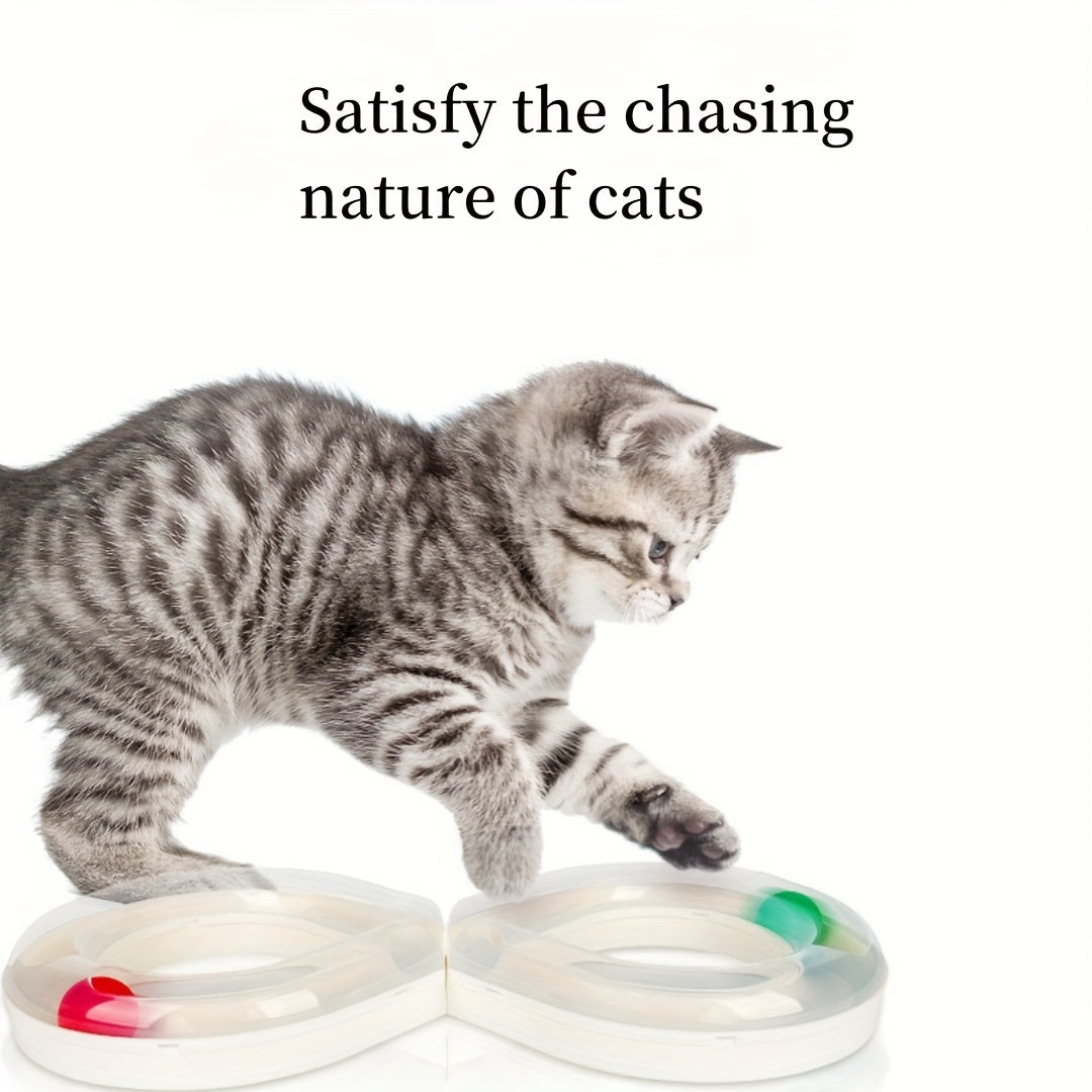 Interactive Cat Turntable Track Ball Toy