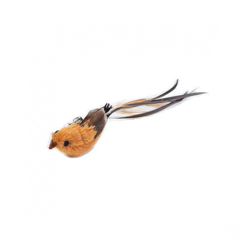 Interchangeable Cat Teaser Stick with Feather Head