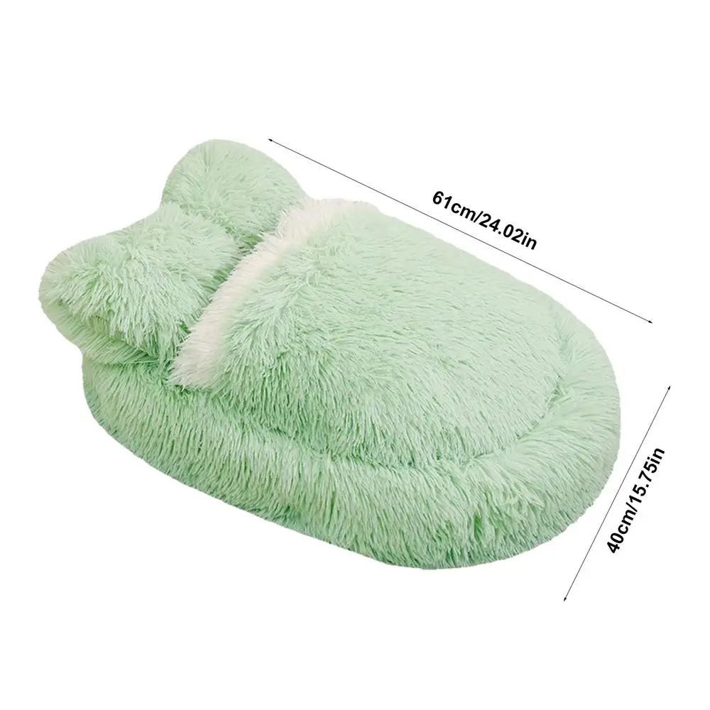 Fluffy Anti-Slip Pet Bed for Small Dogs & Cats