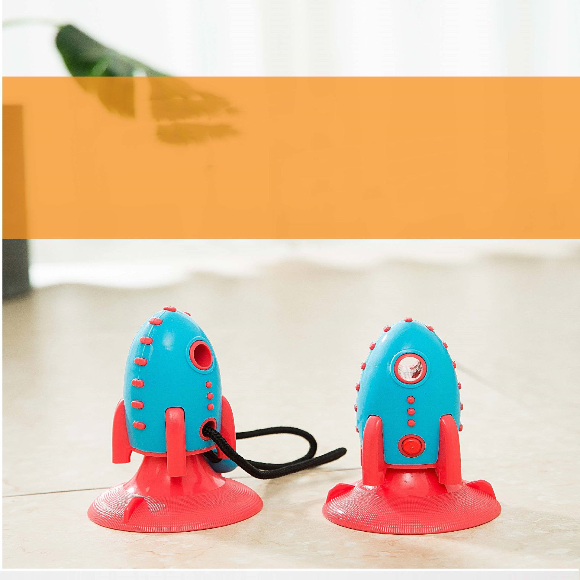 Rocket Dog Bite-Resistant Treat-Dispensing Toy