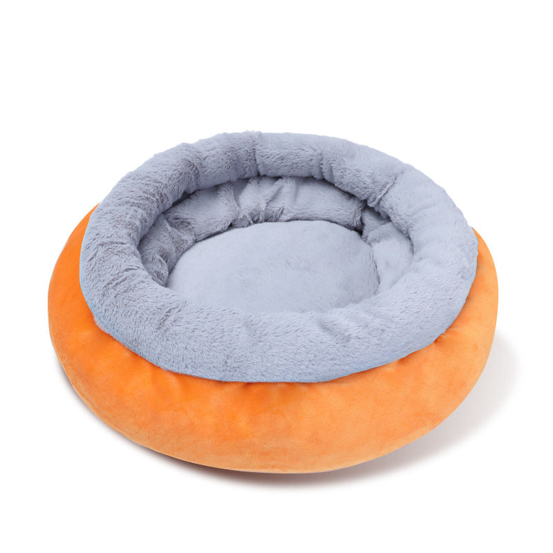 Deep Sleep Kennel Suede Warm Round