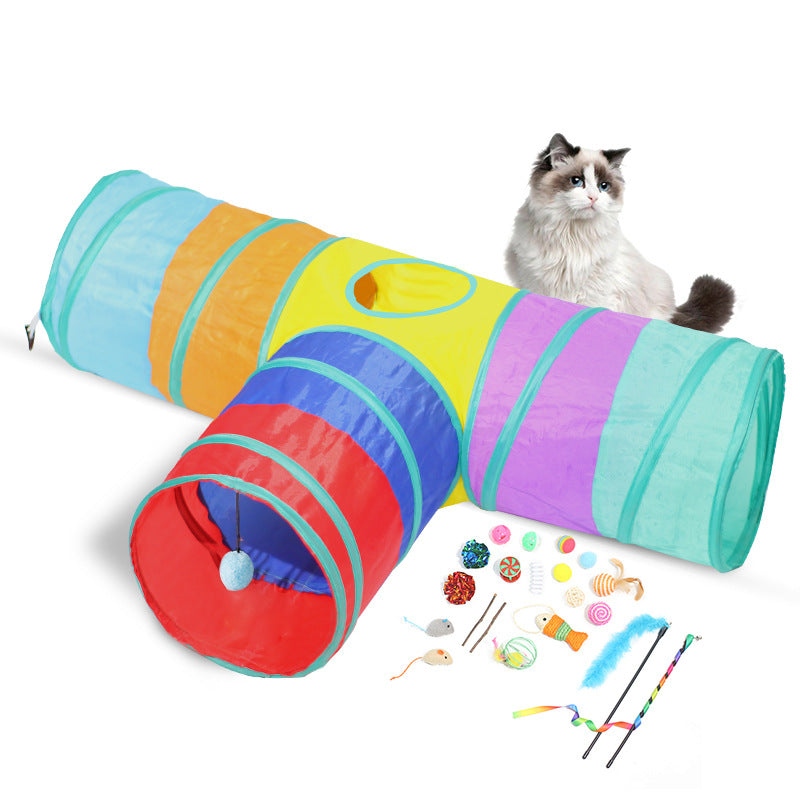 Foldable Cat Tunnel Climbing Toy