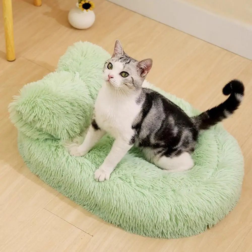Fluffy Anti-Slip Pet Bed for Small Dogs & Cats