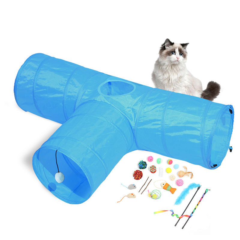 Foldable Cat Tunnel Climbing Toy