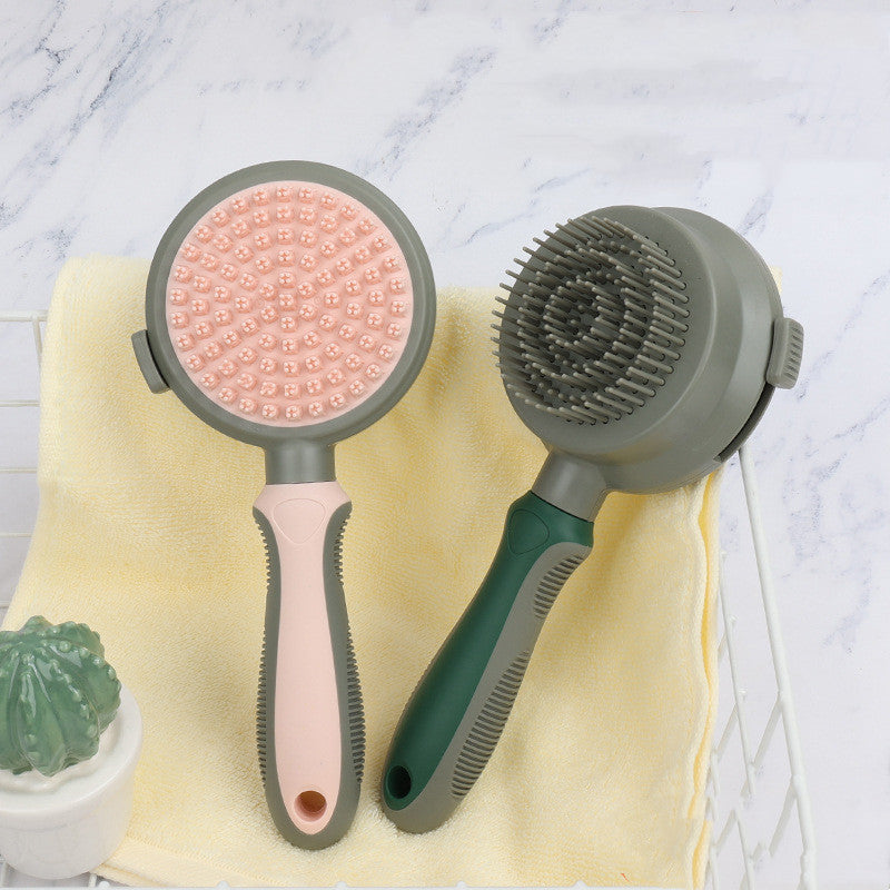 Double-Sided Pet Hair Removal Slicker Brush