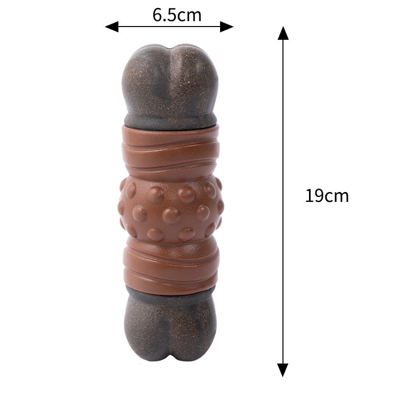 Indestructible Bacon-Flavored Chew Toy for Large Dogs