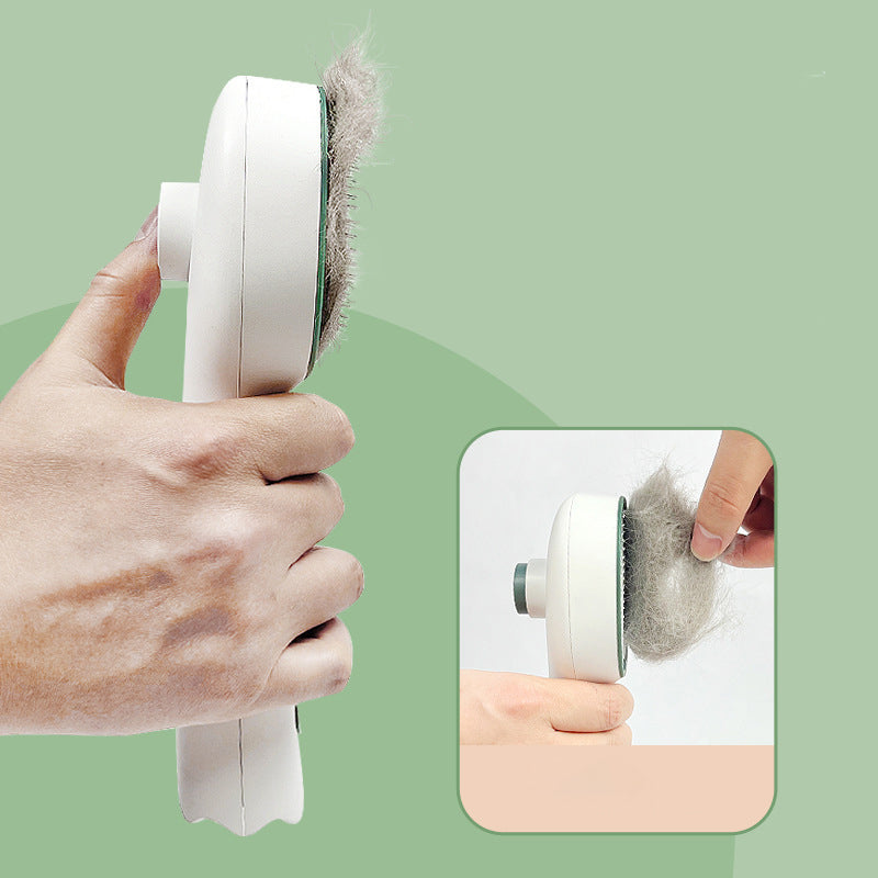 UVC Self-Cleaning Pet Grooming Slicker Comb