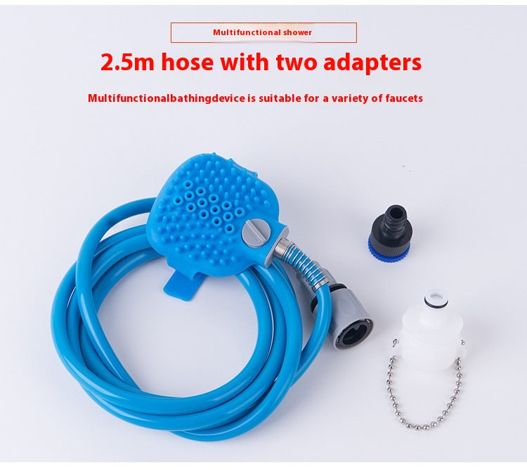Silicone Pet Bathing Gloves with Shower Nozzle
