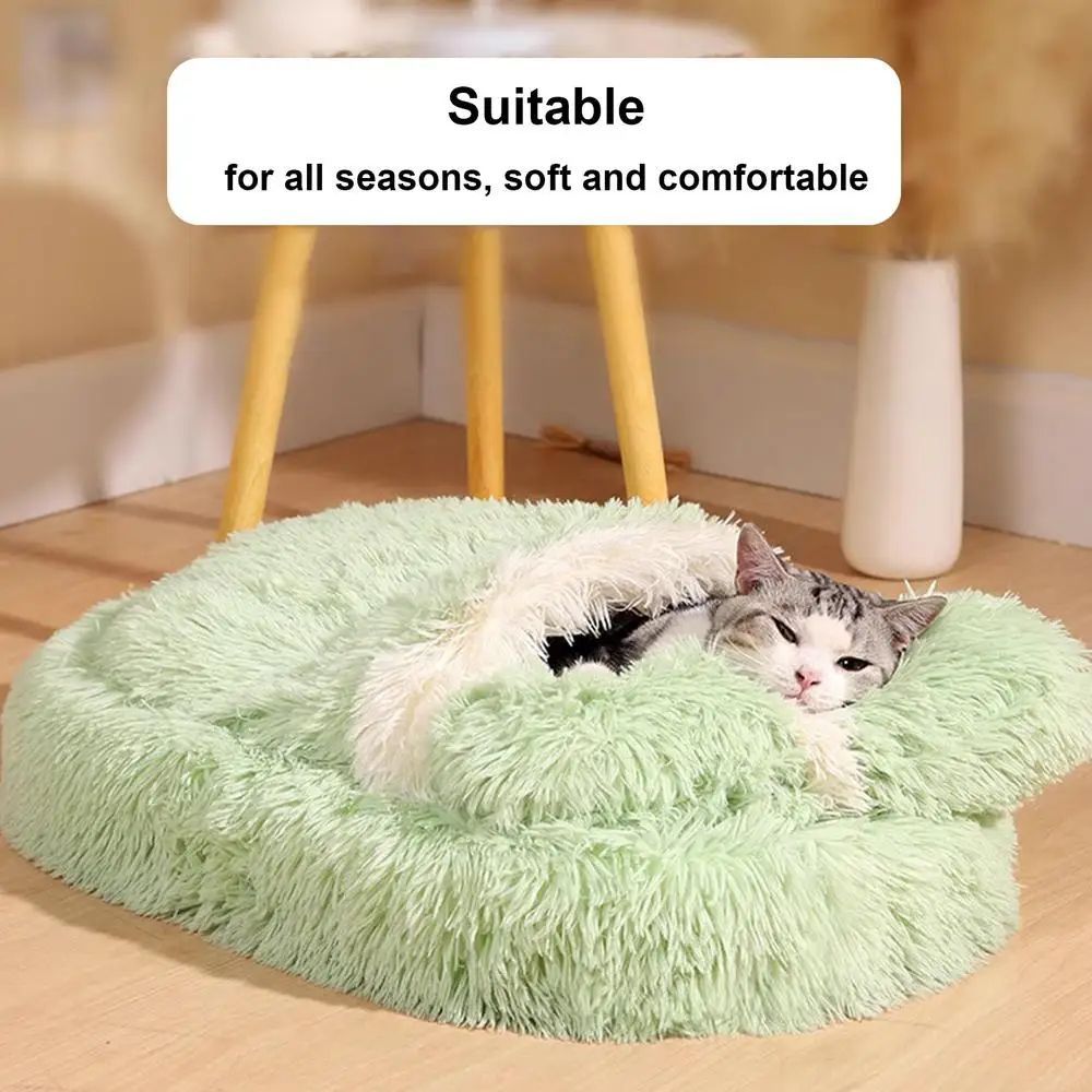 Fluffy Anti-Slip Pet Bed for Small Dogs & Cats