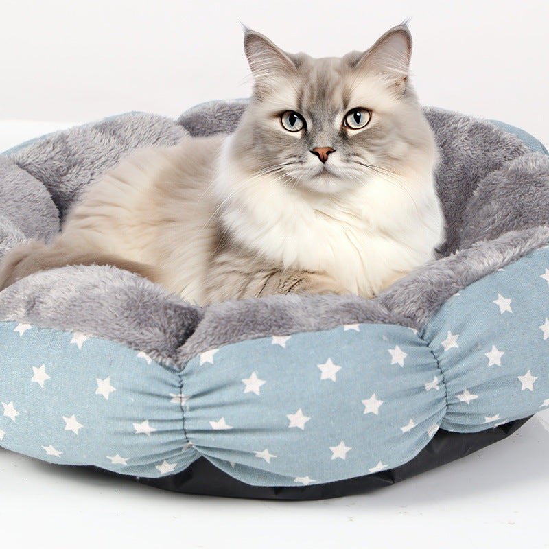 Calming Donut Cat & Small Dog Bed