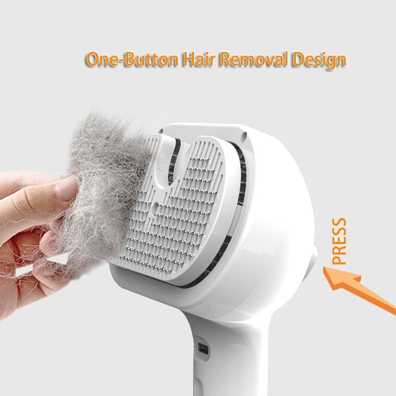 Self-Cleaning Pet Grooming & Dematting Comb