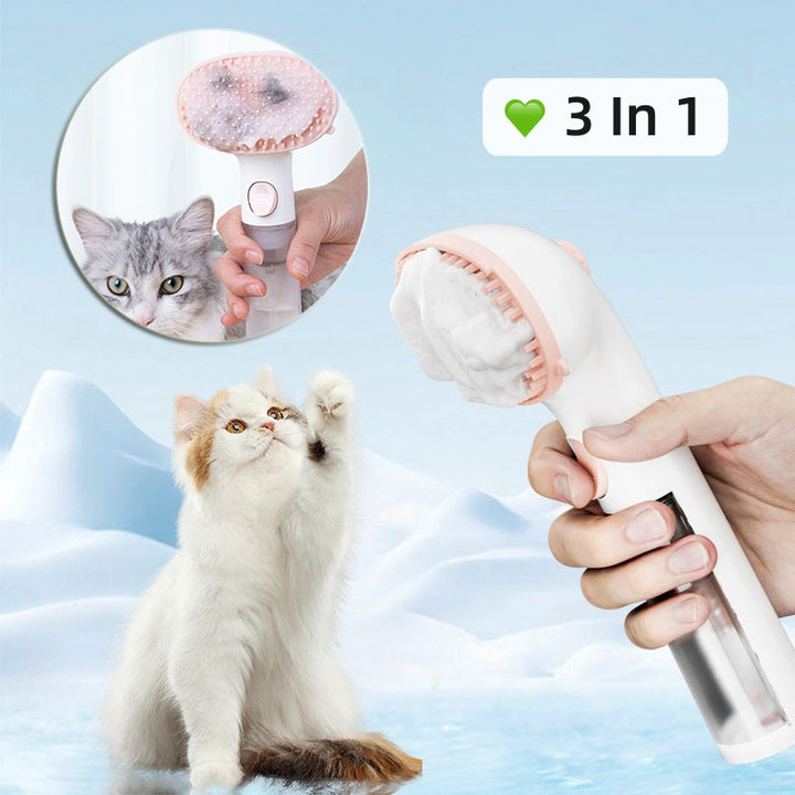 3-in-1 Steam Pet Grooming & Hair Removal Brush