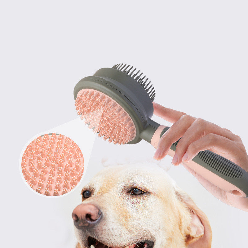 Double-Sided Pet Hair Removal Slicker Brush