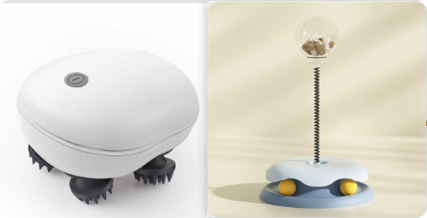2-in-1 Cat Treat Dispensing Turntable Toy